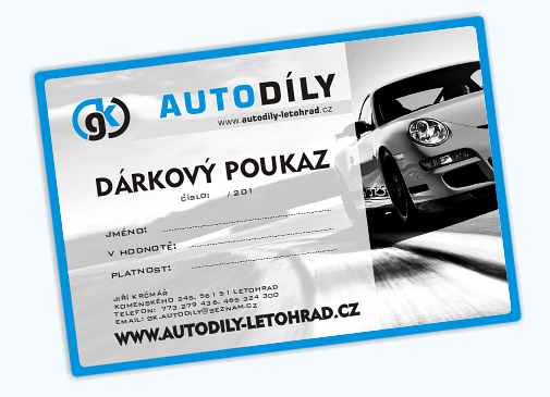 Autodly Letohrad - drkov poukaz